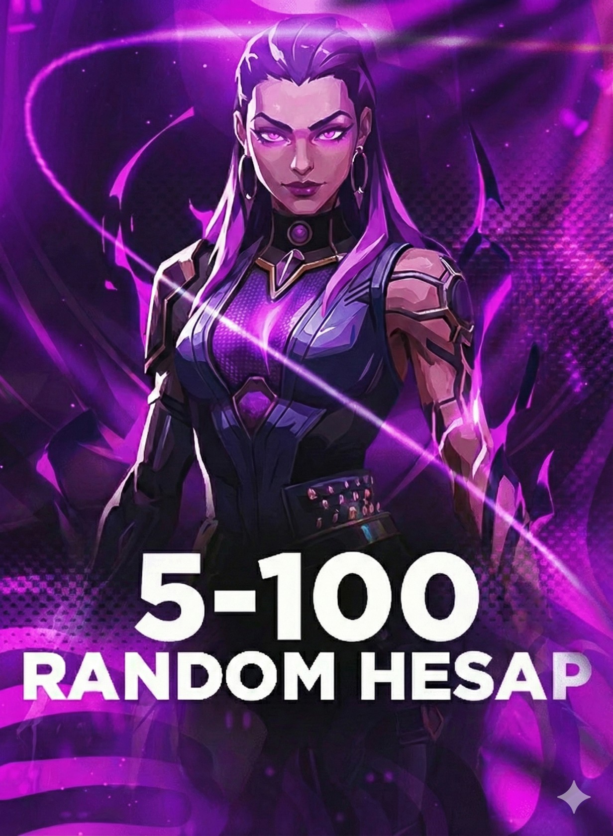 Valorant 5-100 Skinli Hesap