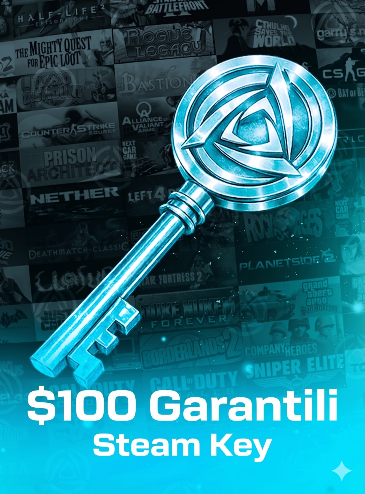 Steam Random Key (100$)