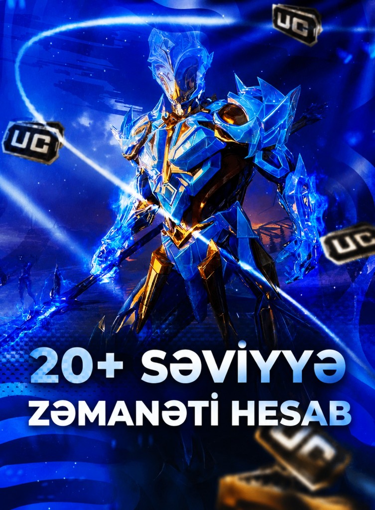 PUBG Mobile 20+ Səviyyə Zəmanətli Hesab