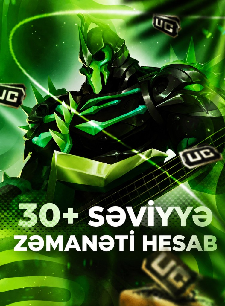 PUBG Mobile 30+ Səviyyə Zəmanətli Hesab