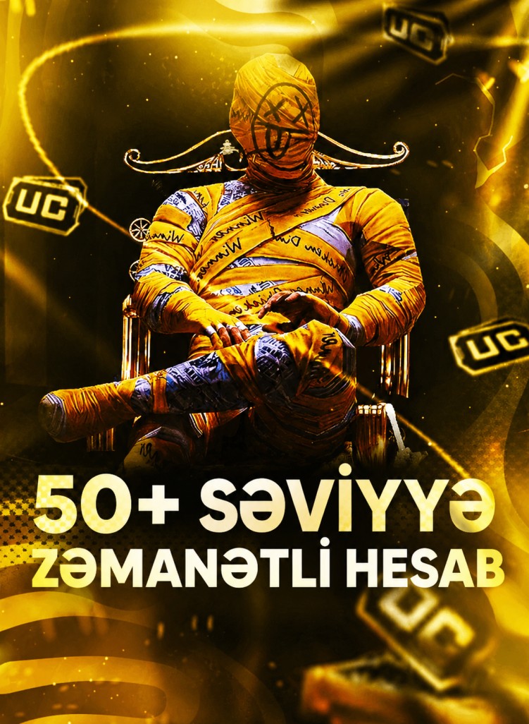 PUBG Mobile 50+ Səviyyə Zəmanətli Hesab